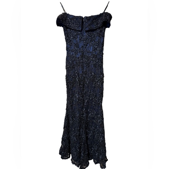 Xscape Evenings Off the Shoulder Sequin Lace Trumpet Gown - Picture 9 of 10